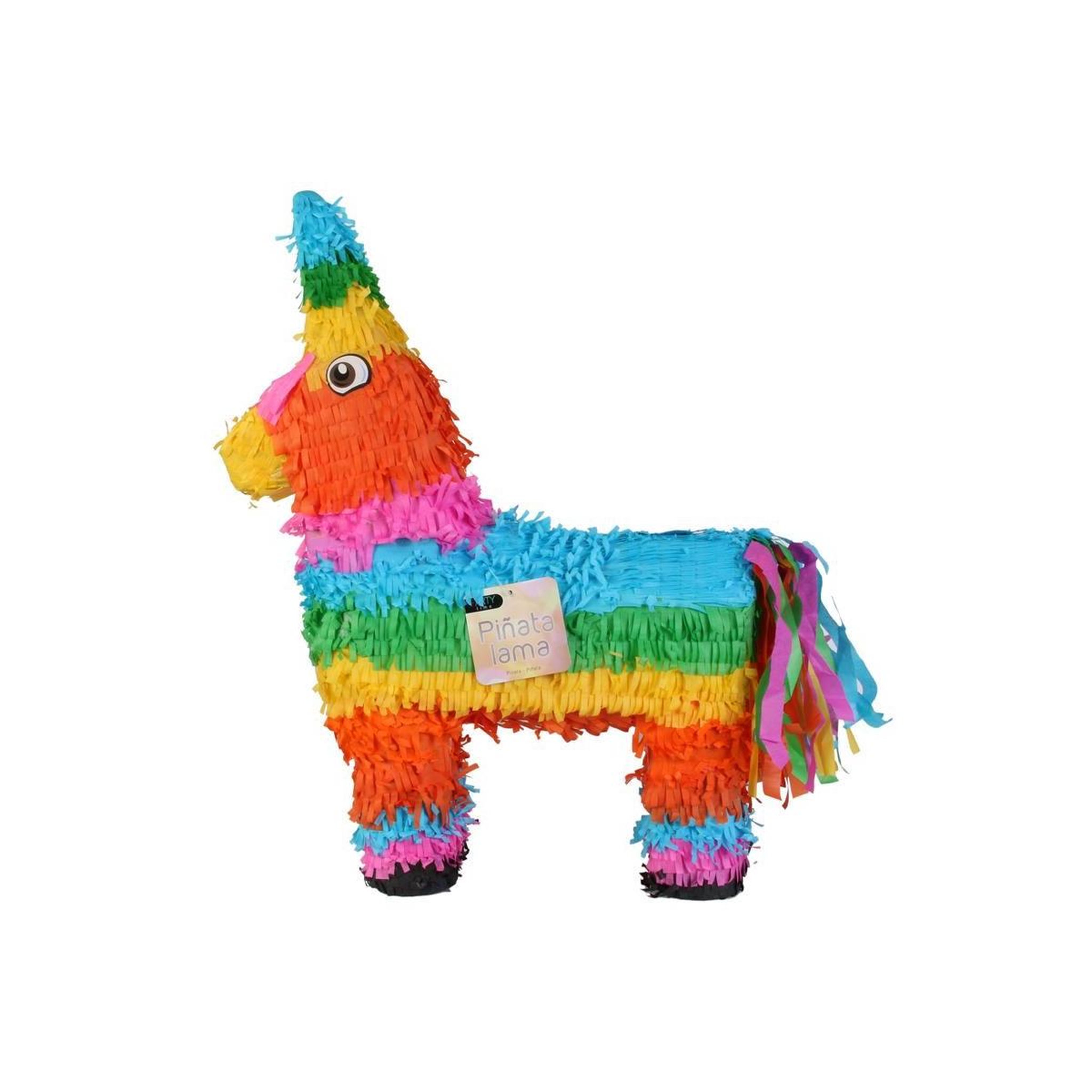 Voir la diapositive 4 : PARTY TIME Pinata d'Anniversaire  Lama  55cm Multicolore