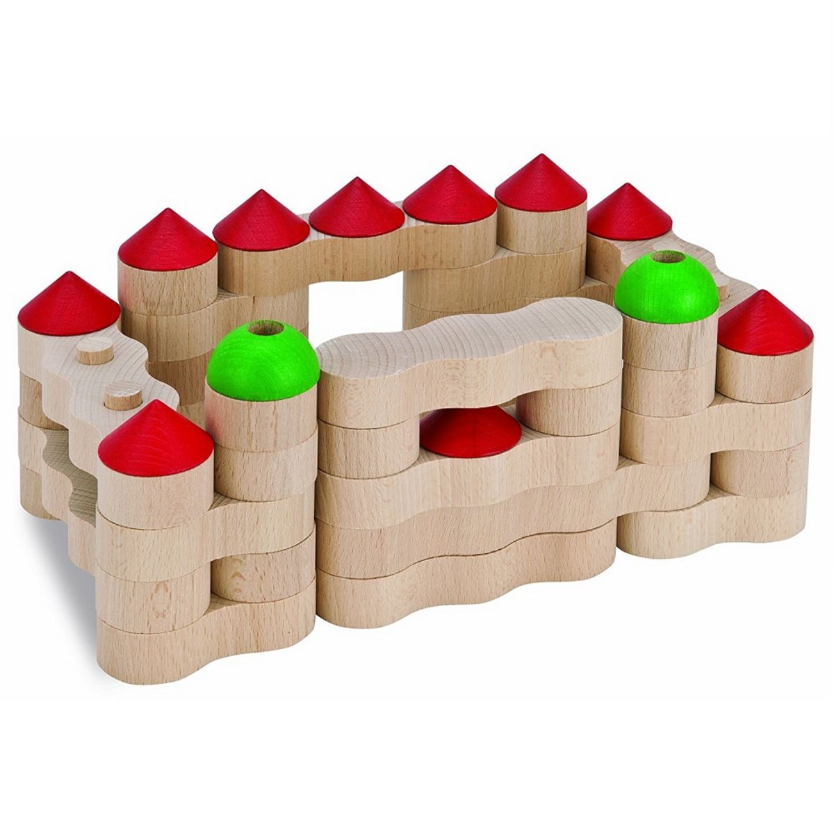 Blocs de bois 44 pièces 