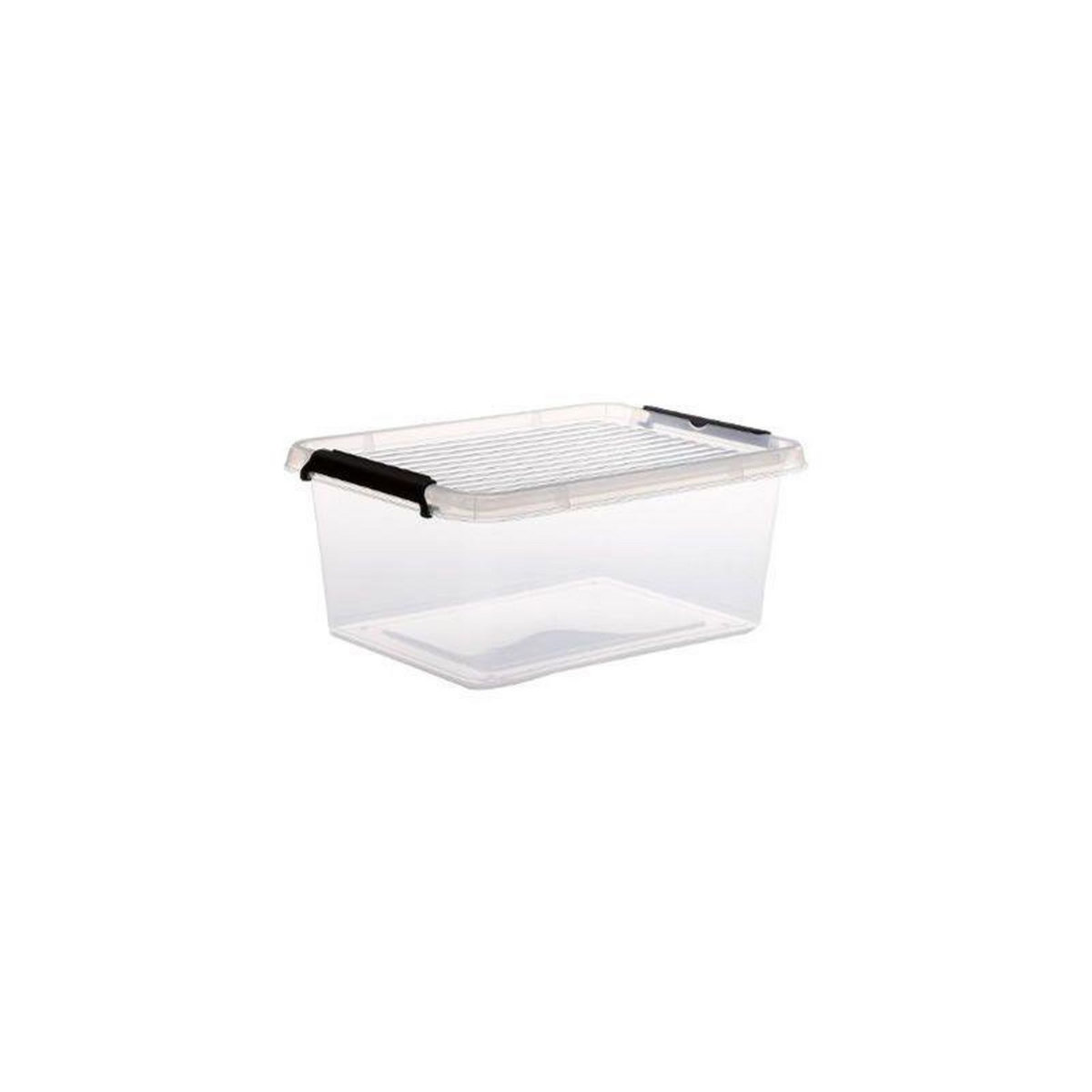  Boîte de Rangement  Clip  12,5L Transparent