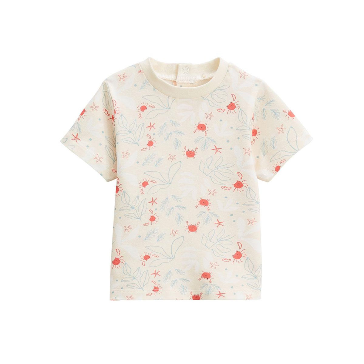 Petit Béguin Ensemble salopette bébé en éponge et t-shirt Cayo Coco