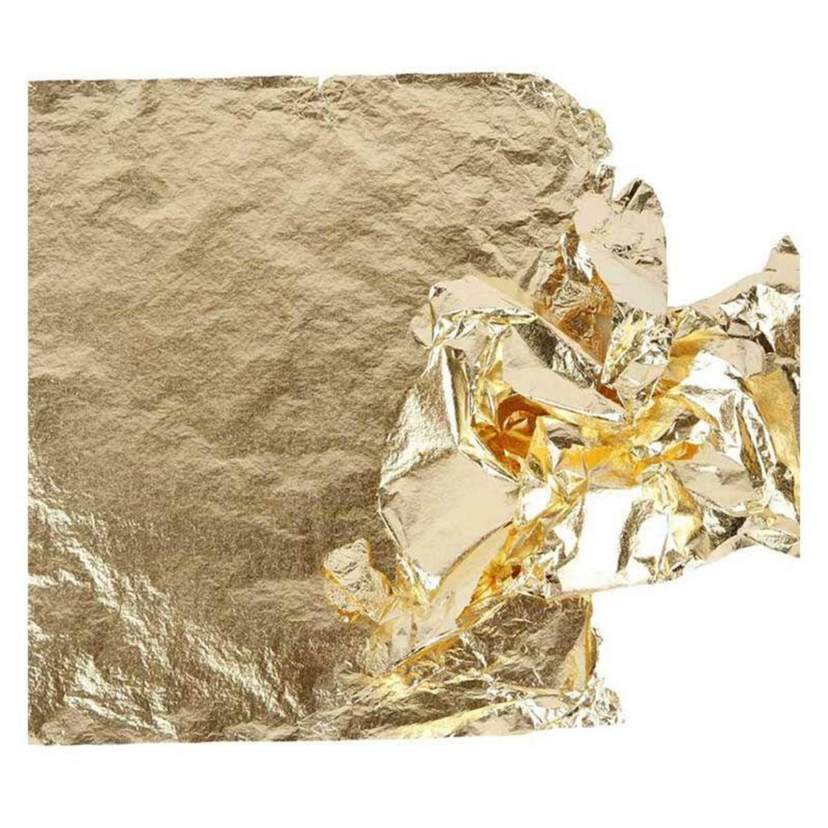 CREATIV COMPANY 25 Feuilles à dorer - Or - 16 x 16 cm