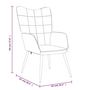 Voir la diapositive 6 : VIDAXL Chaise de relaxation Noir Tissu