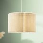 Voir la diapositive 3 : OSTARIA Suspension cylindrique lin métal Auréline écrue
