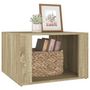 Voir la diapositive 4 : VIDAXL Table de chevet Chene sonoma 57x55x36 cm Bois d'ingenierie