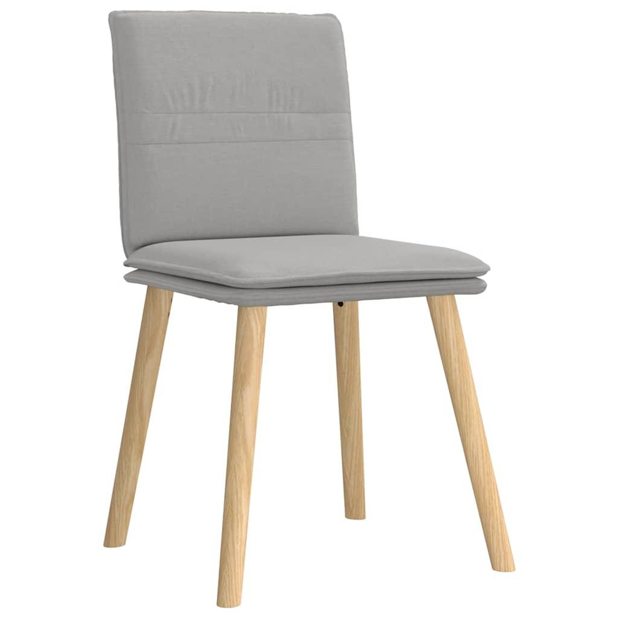 Voir la diapositive 3 : VIDAXL Chaises a manger lot de 4 gris nuage tissu