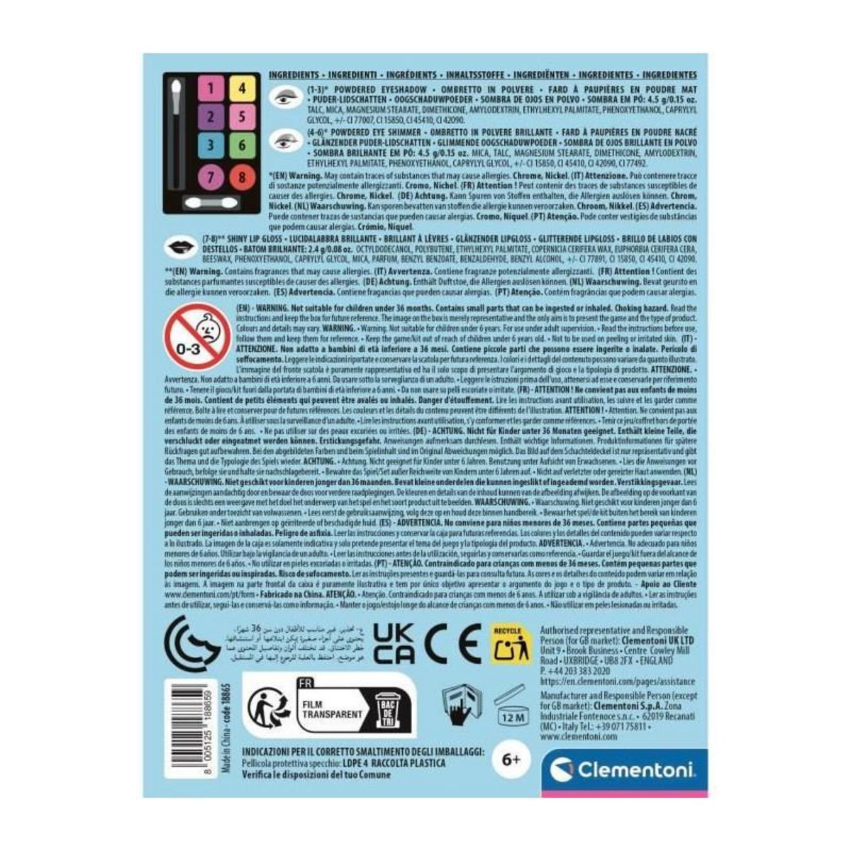 CLEMENTONI CLEMENTONI - Palette de maquillage - Été