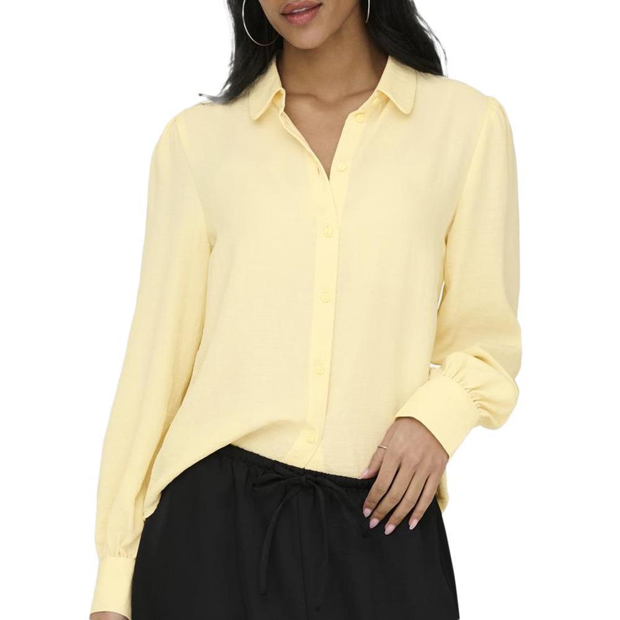 JACQUELINE DE YONG Chemise Jaune Femme JDY Divya. Coloris disponibles : Jaune