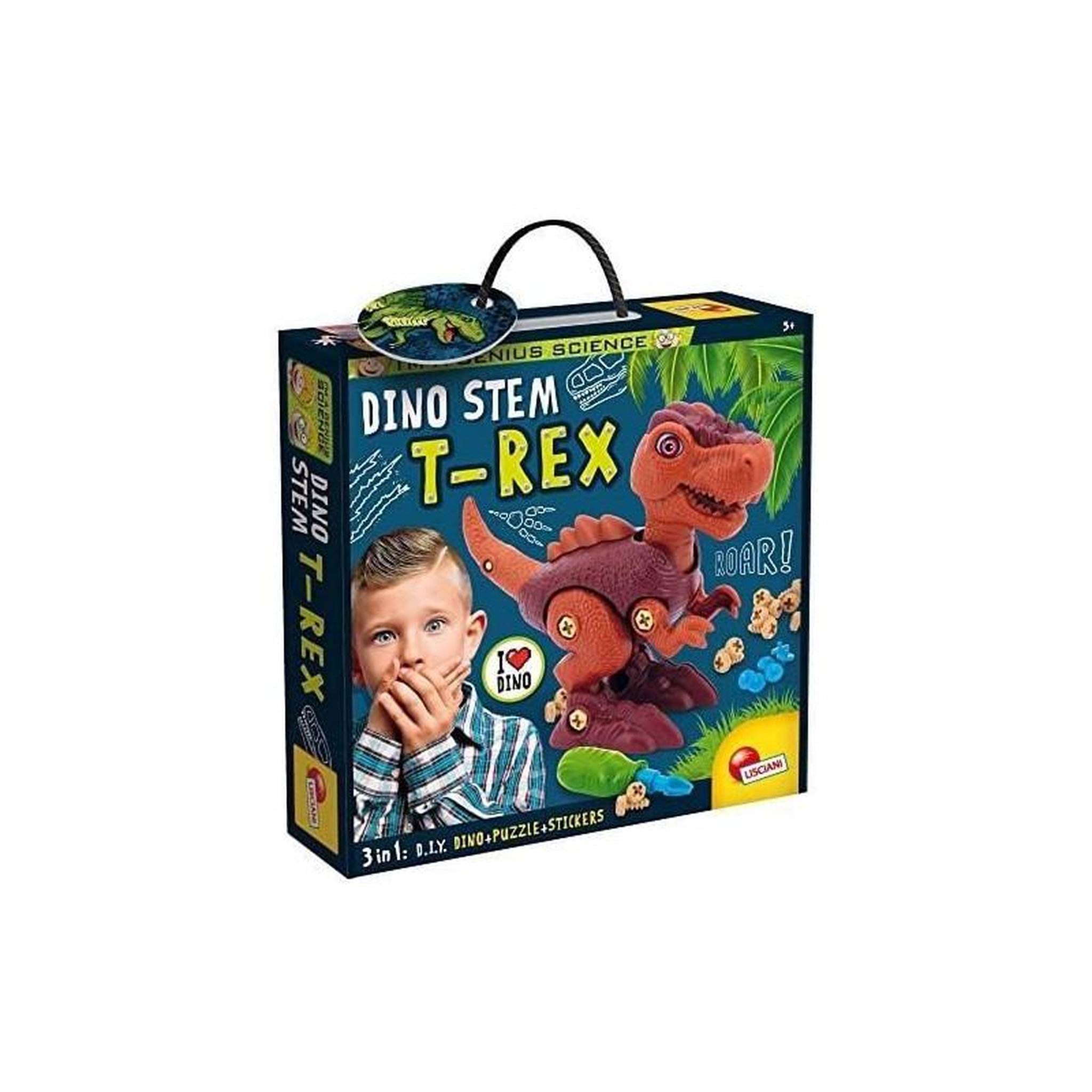 LISCIANI GIOCHI Kit de construction de dinosaures STEM - LISCIANI GIOCHI - Archéo-Ludic - Puzzle et construction réalistes