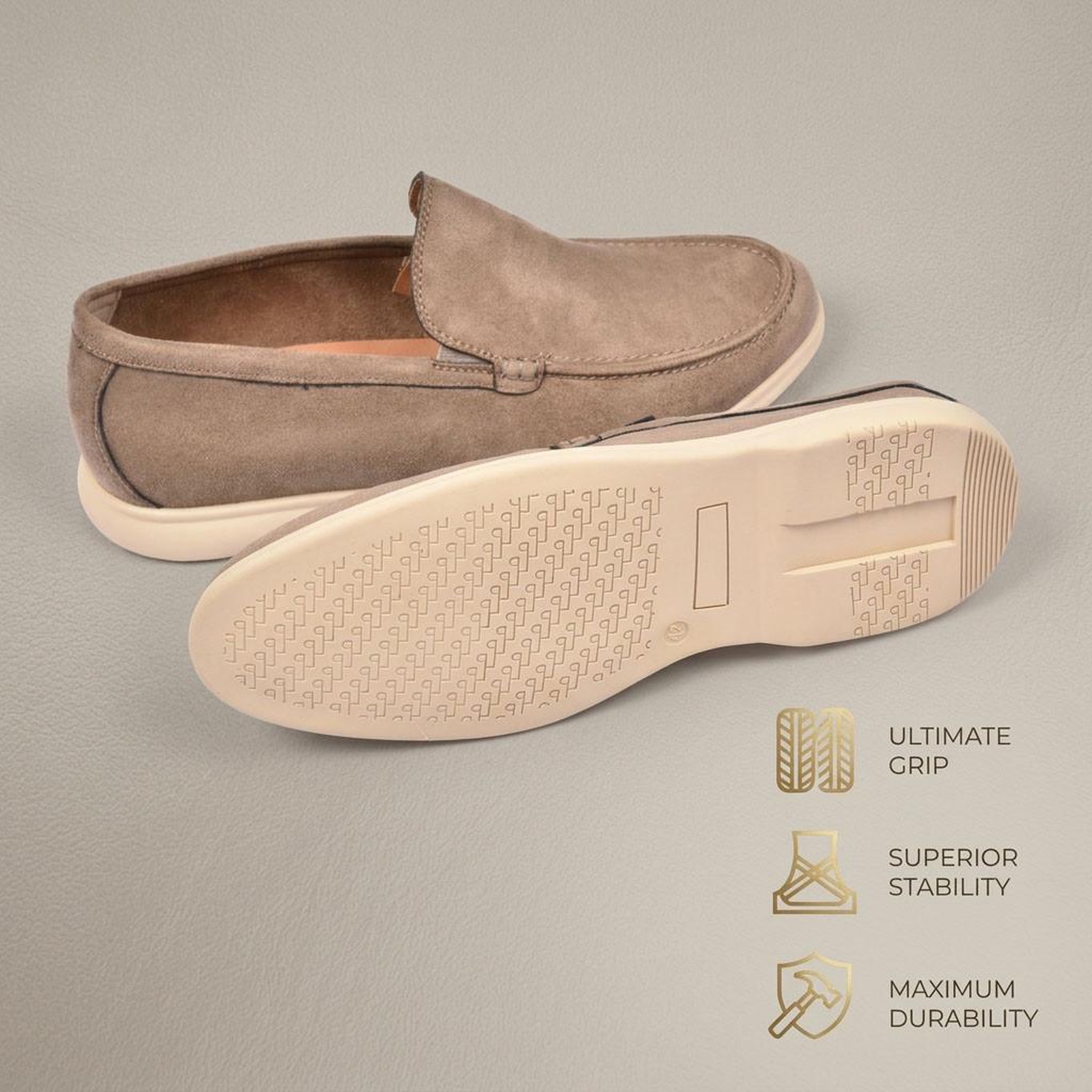 Voir la diapositive 4 : OZABI OZABI Mocassins Homme Premium Suédine Confort Slip-On