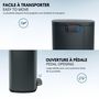 Voir la diapositive 6 : Kitchen move Poubelle de cuisine à pédale ADMIRAL Gris Acier inoxydable 50L