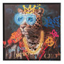 Voir la diapositive 2 : Paris Prix Tableau à LED  Jaguar  83x83cm Multicolore