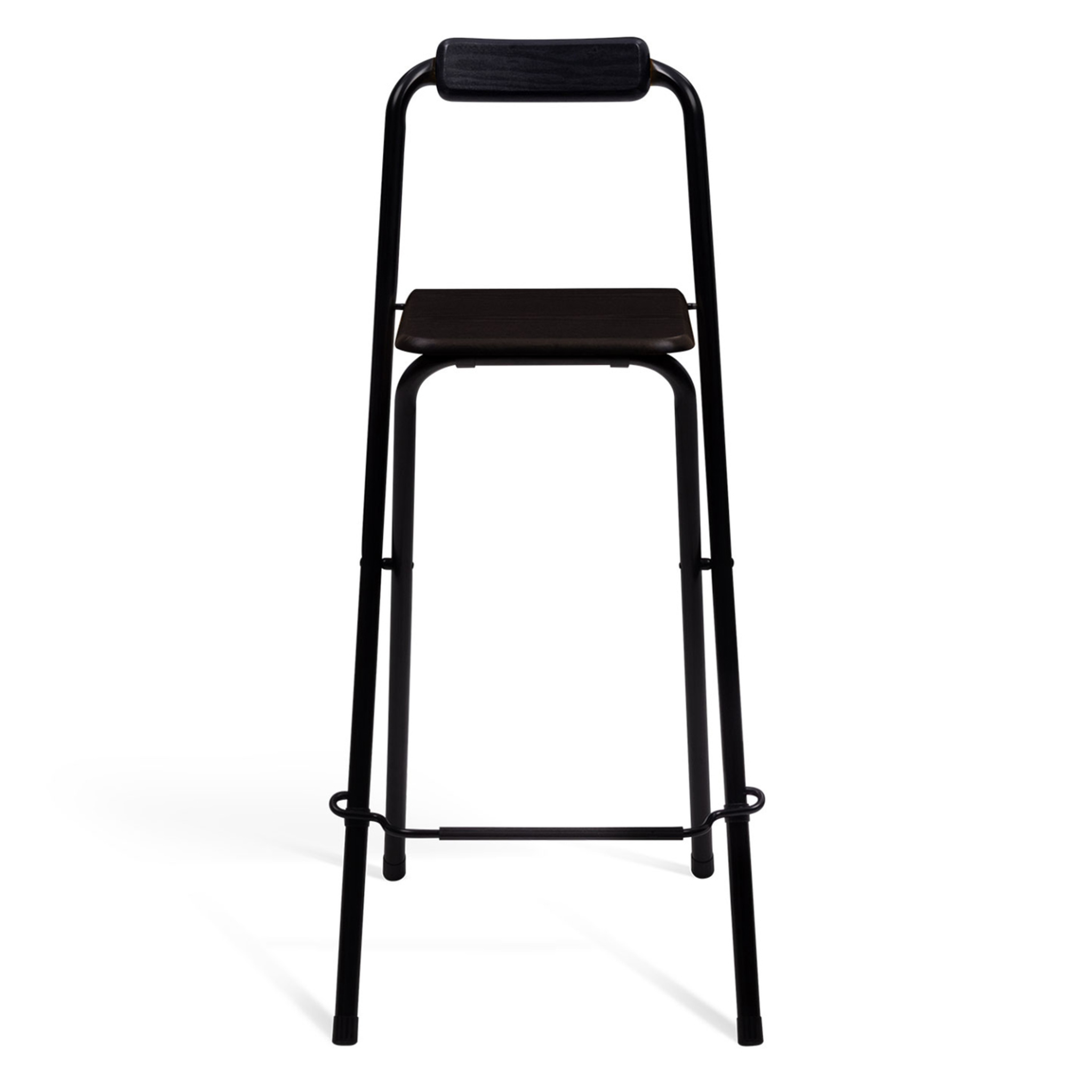 Voir la diapositive 3 : ID MARKET Lot de 4 tabourets de bar pliants delson noirs