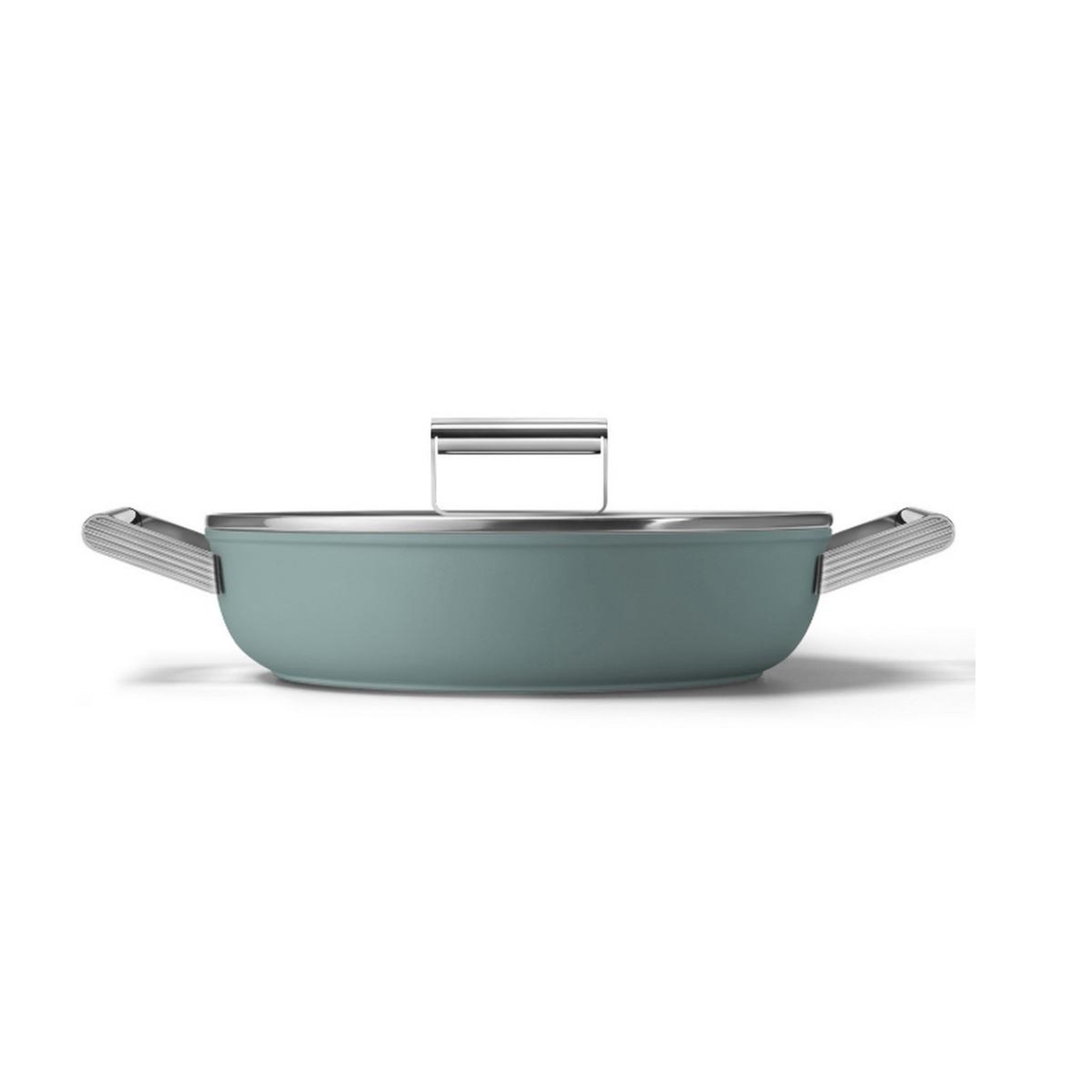 SMEG Sauteuse vert émeraude mat 28cm + couvercle - dpf2812egm