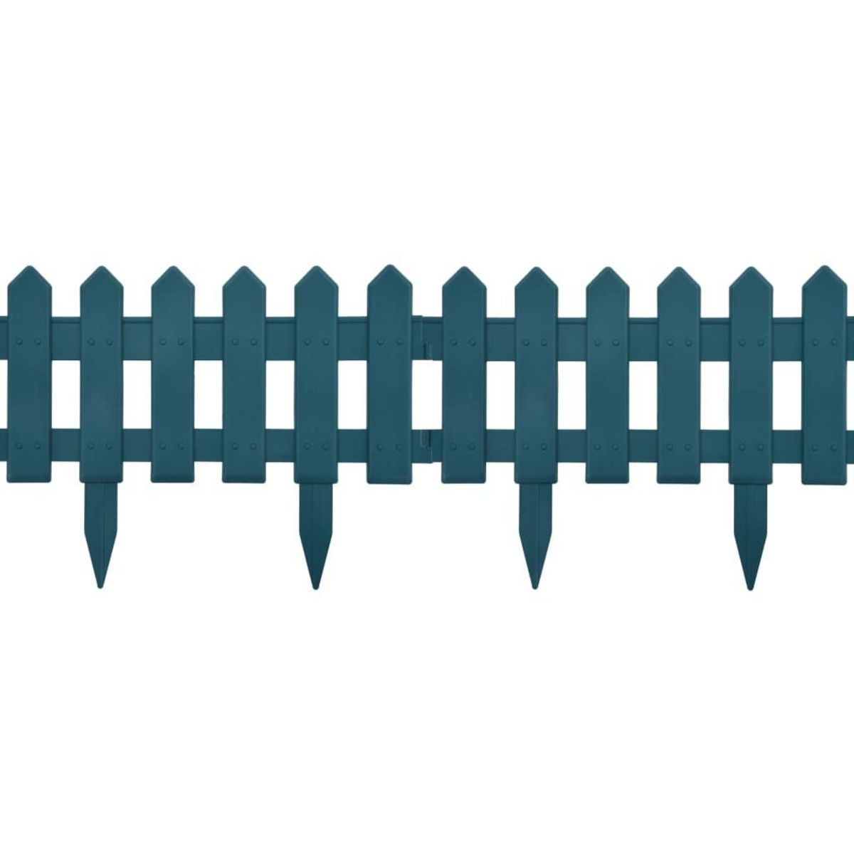 VIDAXL Bordures de pelouse 25 pcs Vert 10 m PP