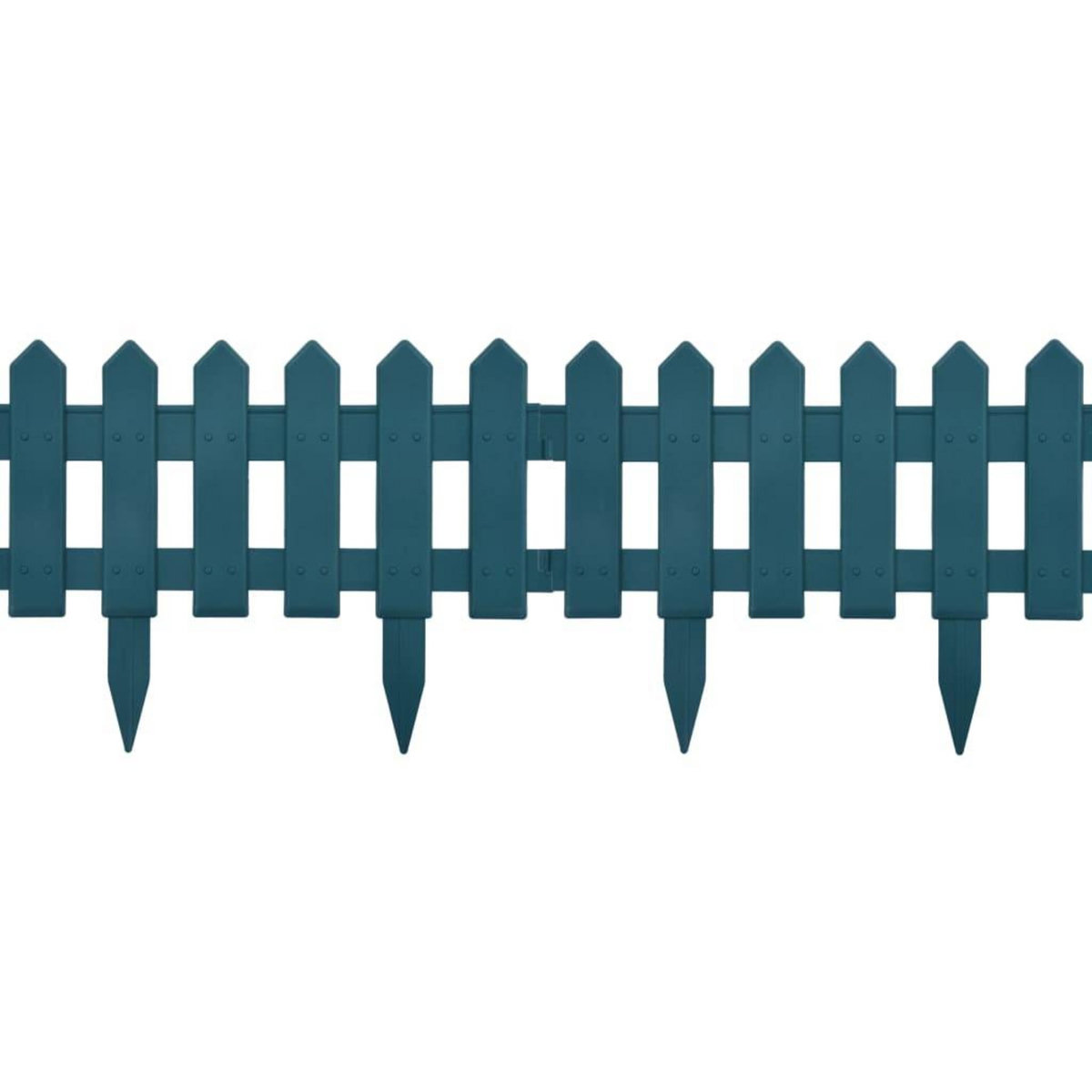 VIDAXL Bordures de pelouse 25 pcs Vert 10 m PP