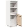 Voir la diapositive 5 : VIDAXL Buffet haut Blanc 37x34x110 cm Bois massif de pin