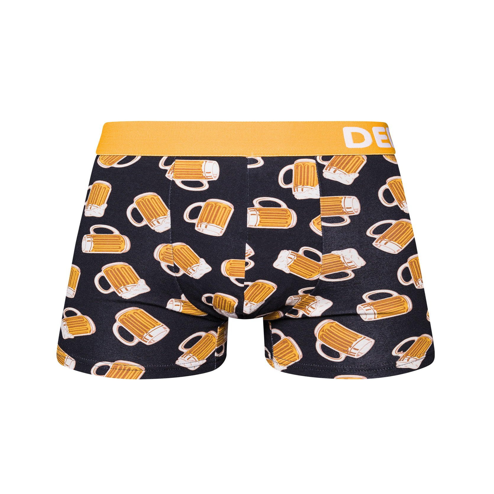 DEDOLES Boxer homme bière pression. Coloris disponibles : Marron