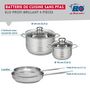 Voir la diapositive 2 : ELO Ensemble de 2 Poêles de cuisson 24 et 28 cm et 2 faitouts 16 et 24 cm Elo Profi Brillant