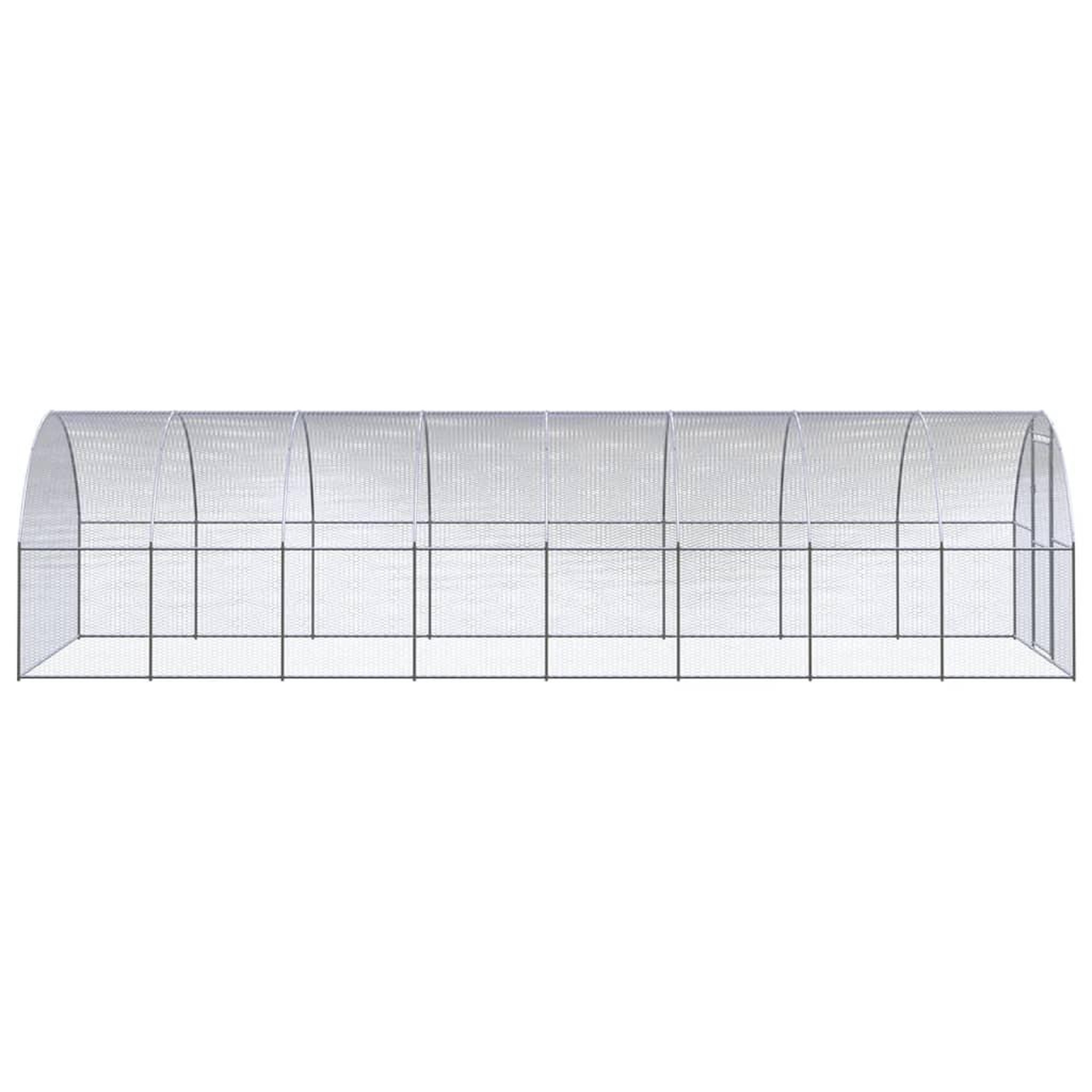 Voir la diapositive 3 : VIDAXL Poulailler d'exterieur 3x8x2 m Acier galvanise