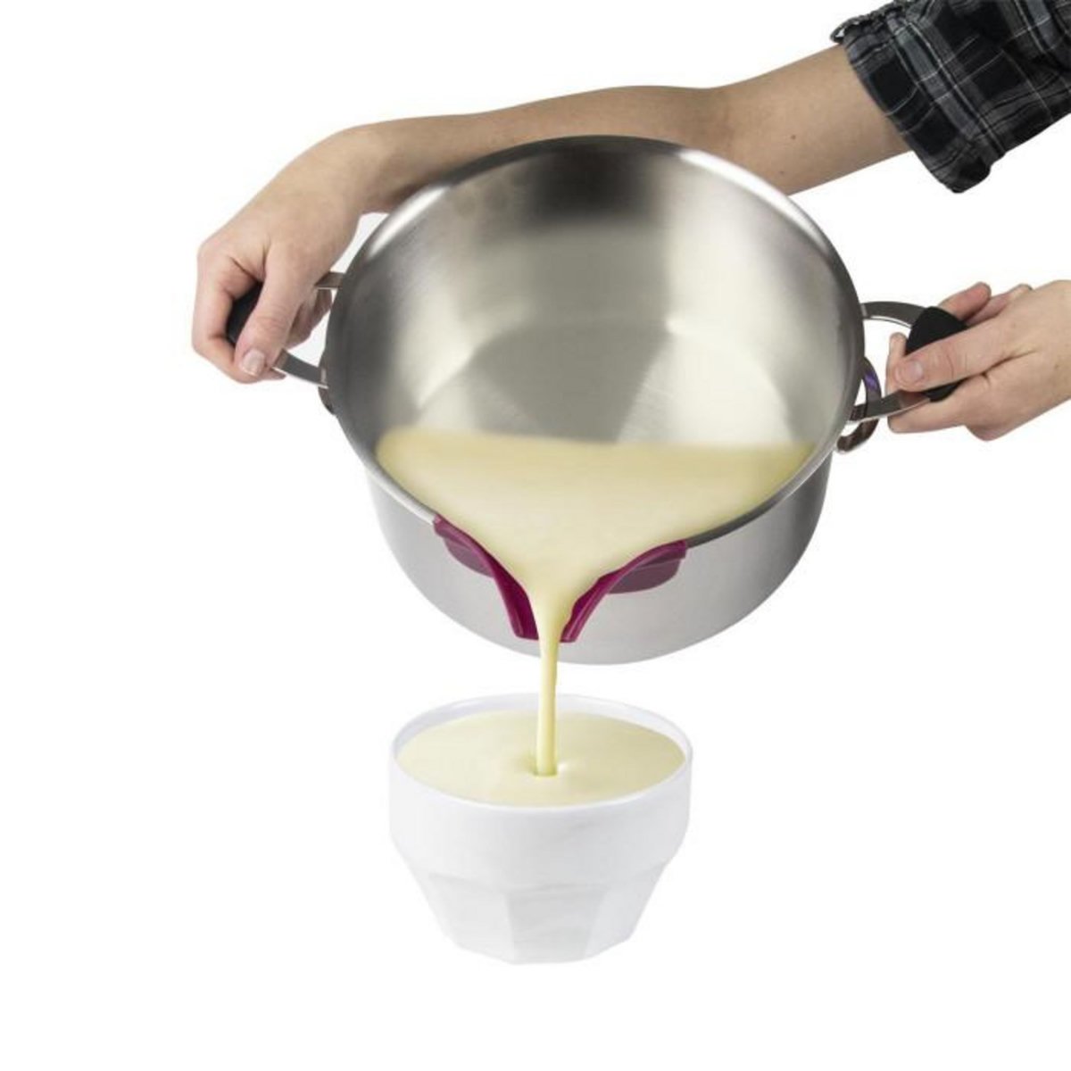 Paris Prix Bec Verseur pour Casserole  Récipient  12cm Gris