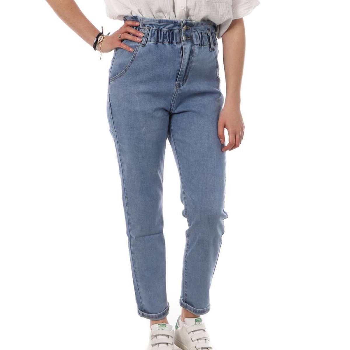 MONDAY PREMIUM Jean Mom Fit  Femme Monday Premium Elastique