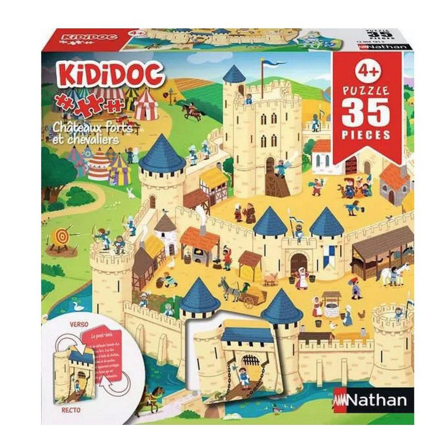 Puzzle 35 pièces Nathan Kididoc Châteaux - vue 9