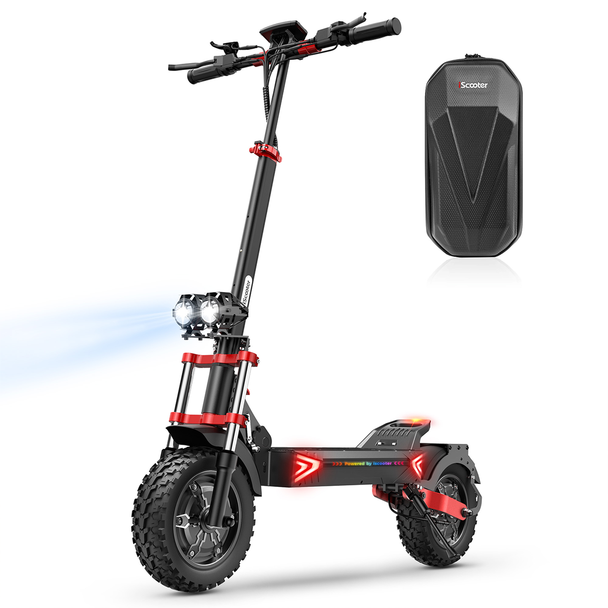 Voir la diapositive 2 : ISCOOTER Trottinette électrique pliable iScooter iX8 - Moteur 2 x 1200 W - Batterie 48 V 20 Ah - Pneus 12 pouces