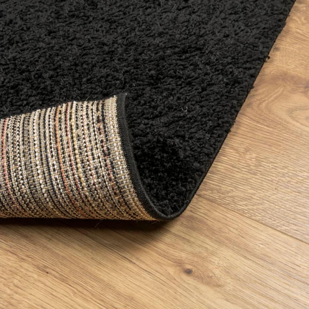 VIDAXL Tapis shaggy PAMPLONA poils longs moderne noir 120x170 cm
