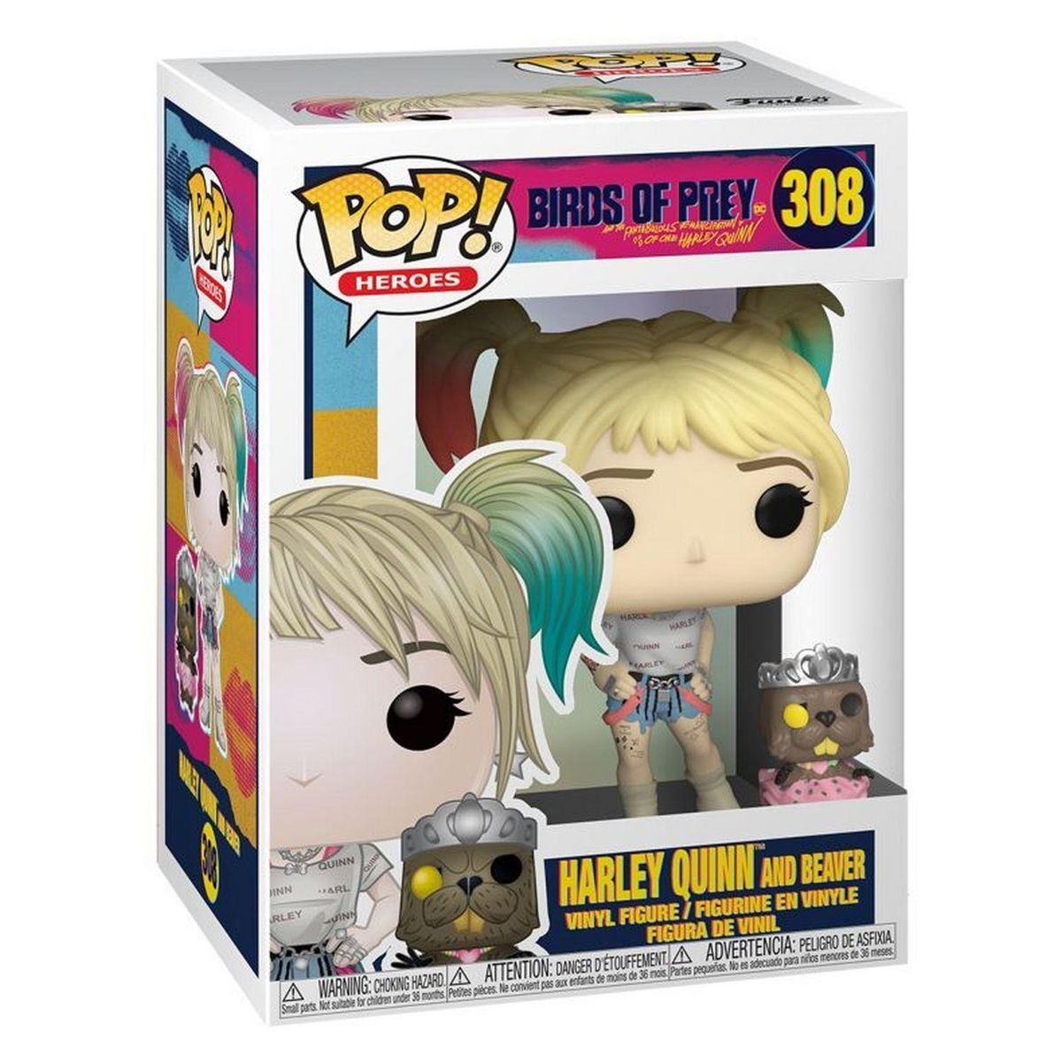 Figurine Pop Harley Quinn et Beaver Birds of Prey