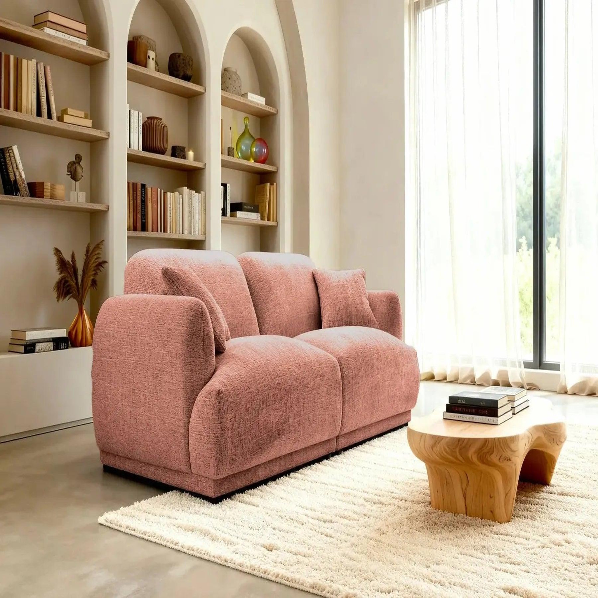 Voir la diapositive 5 : CASANOVA PARIS Rosalie - canapé droit tissu chenille 2 places