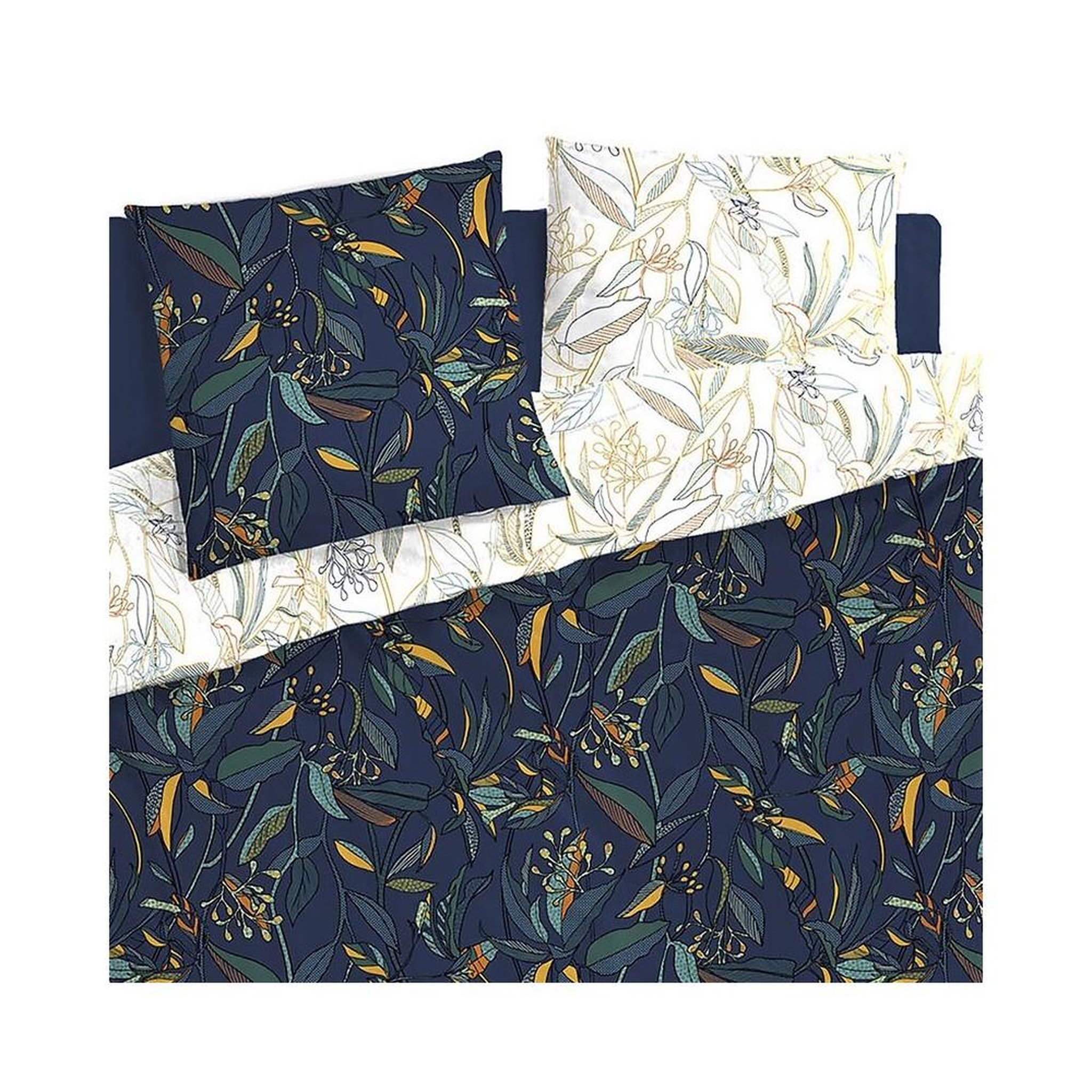 Voir la diapositive 2 : ATMOSPHERA Housse de couette 240x220 Kepas + 2 taies coton percale 80 fils