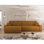 Voir la diapositive 3 : BEST MOBILIER Artemisa - canapé d'angle réversible 5 places convertible avec coffre en velours côtelé