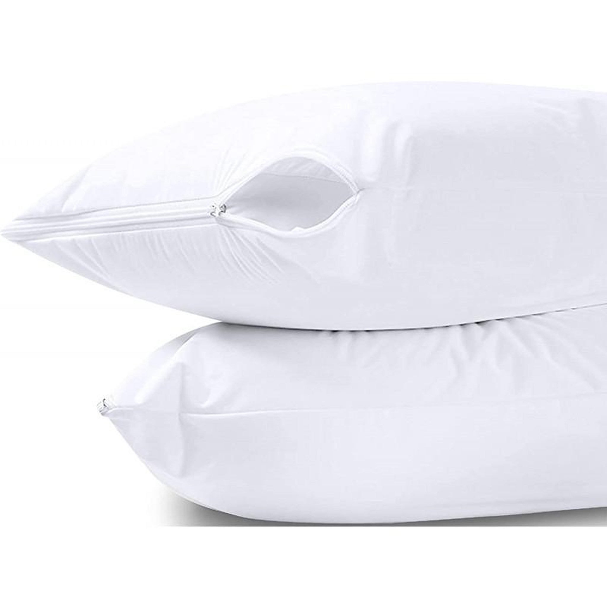 Voir la diapositive 3 : UNIVERS DECOR Lot de 2 protège oreiller éponge imperméable absorbant 63 x 63 cm