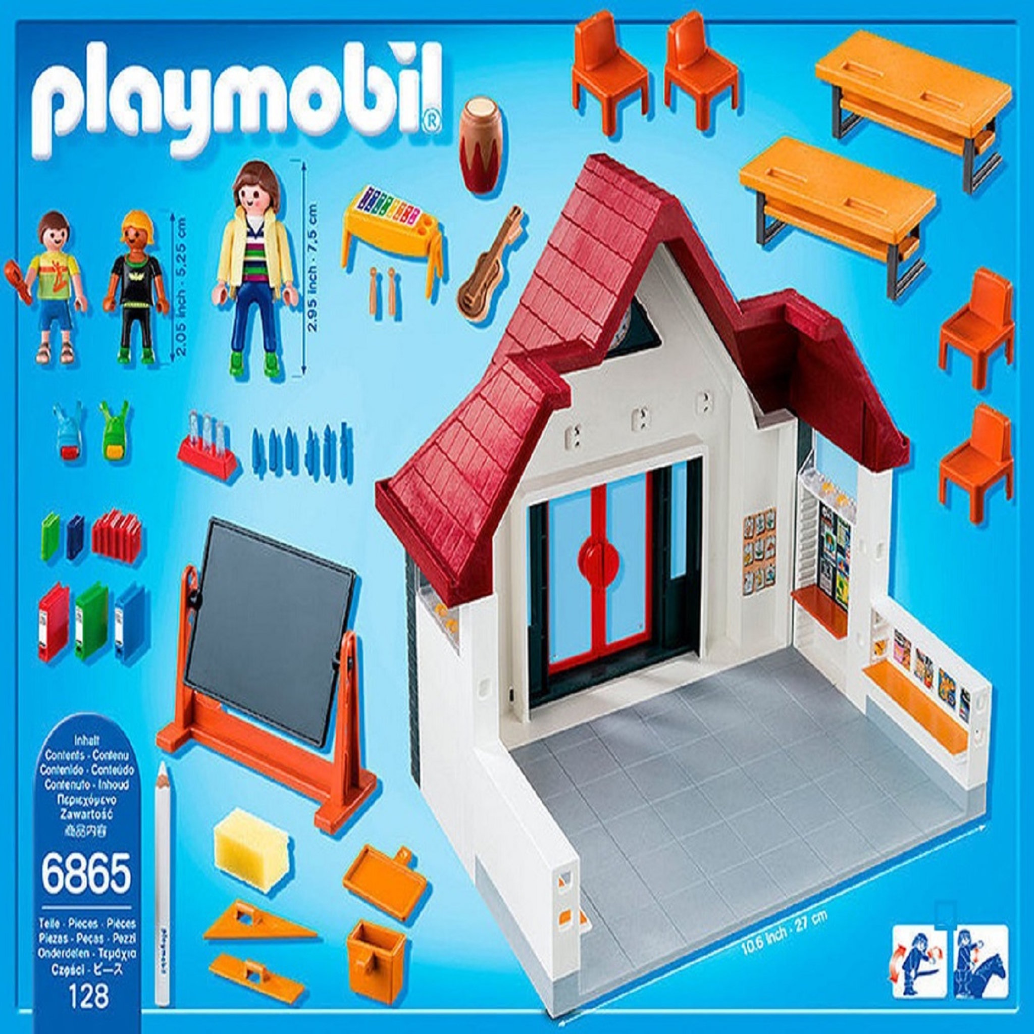 Voir la diapositive 3 : PLAYMOBIL 6865 - City Life - Ecole avec Salle de Classe
