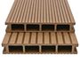 Voir la diapositive 2 : VIDAXL Panneaux de terrasse creux et accessoires WPC 35 m^2 4 m Teck