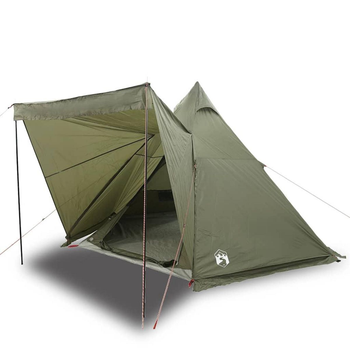 VIDAXL Tente familiale tipi 6 personnes vert olive impermeable