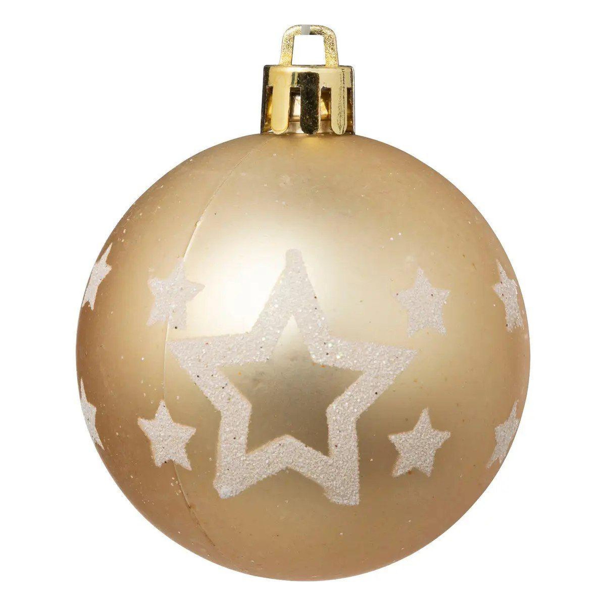 Voir la diapositive 6 : ATMOSPHERA Lot de 25 boules de noël  maison des couleurs  6cm or & blanc