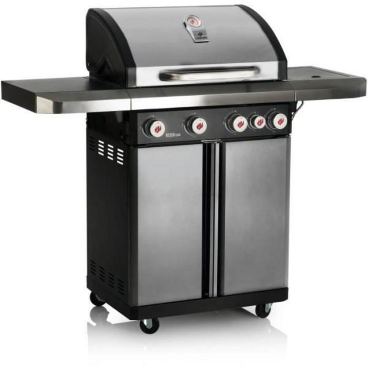 AAAAA Landmann Rexon Cook 4.1 Inox barbecue gaz 4 feux