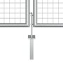 Voir la diapositive 4 : VIDAXL Portail de jardin en acier galvanise 415 x 125 cm Argent