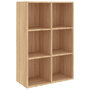 Voir la diapositive 2 : VIDAXL Bibliotheque/Buffet chene sonoma 66x30x98 cm bois d'ingenierie