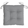 Voir la diapositive 5 : VIDAXL Coussins de chaise lot de 2 gris 40x40x7 cm tissu oxford