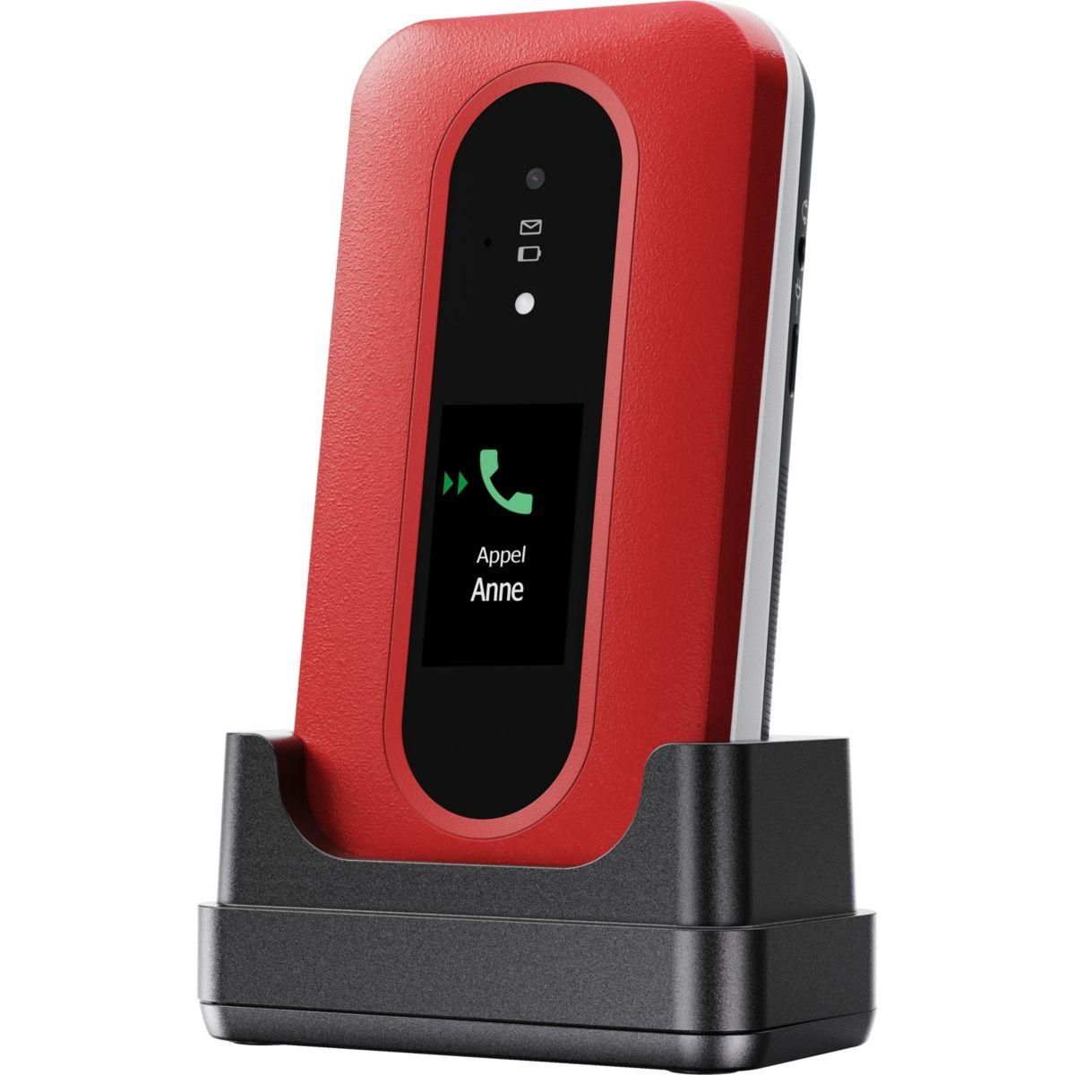 Doro Téléphone portable Leva L30 Rouge/Blanc