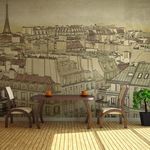 Paris Prix Papier Peint  Good Bye Paris!. Coloris disponibles : Multicolore