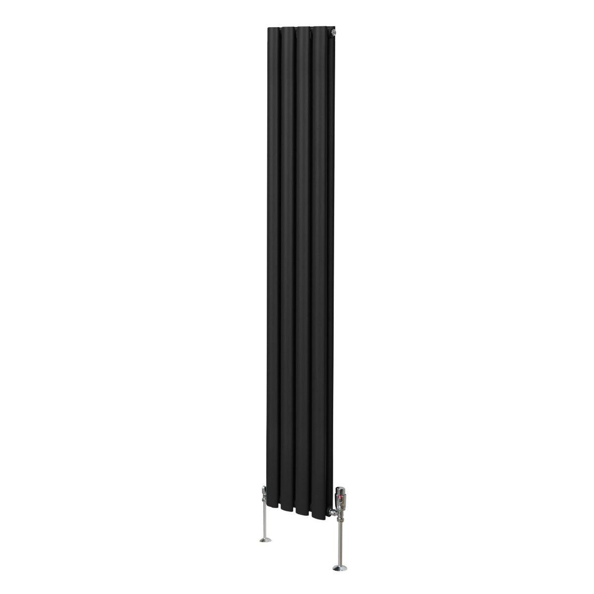 Voir la diapositive 1 : MONSTERSHOP Radiateur à colonnes ovales & robinet, 2 panneaux - 1800 x 240 mm