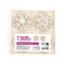Voir la diapositive 1 : Graine créative Flocons de Neige en Bois - Décoration de Noël Écologique et Créative