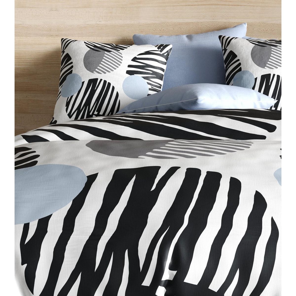 Les Ateliers du Linge Parure housse de couette 100%polyester 60gsm, cerclus