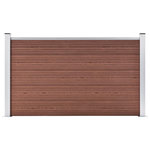 VIDAXL Cloture de jardin WPC 180x105 cm Marron