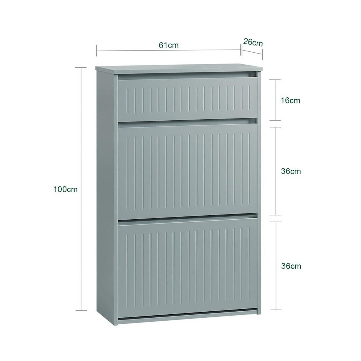 SOBUY SoBuy - Meuble À Chaussures avec un tiroir - Nordique - FSR165