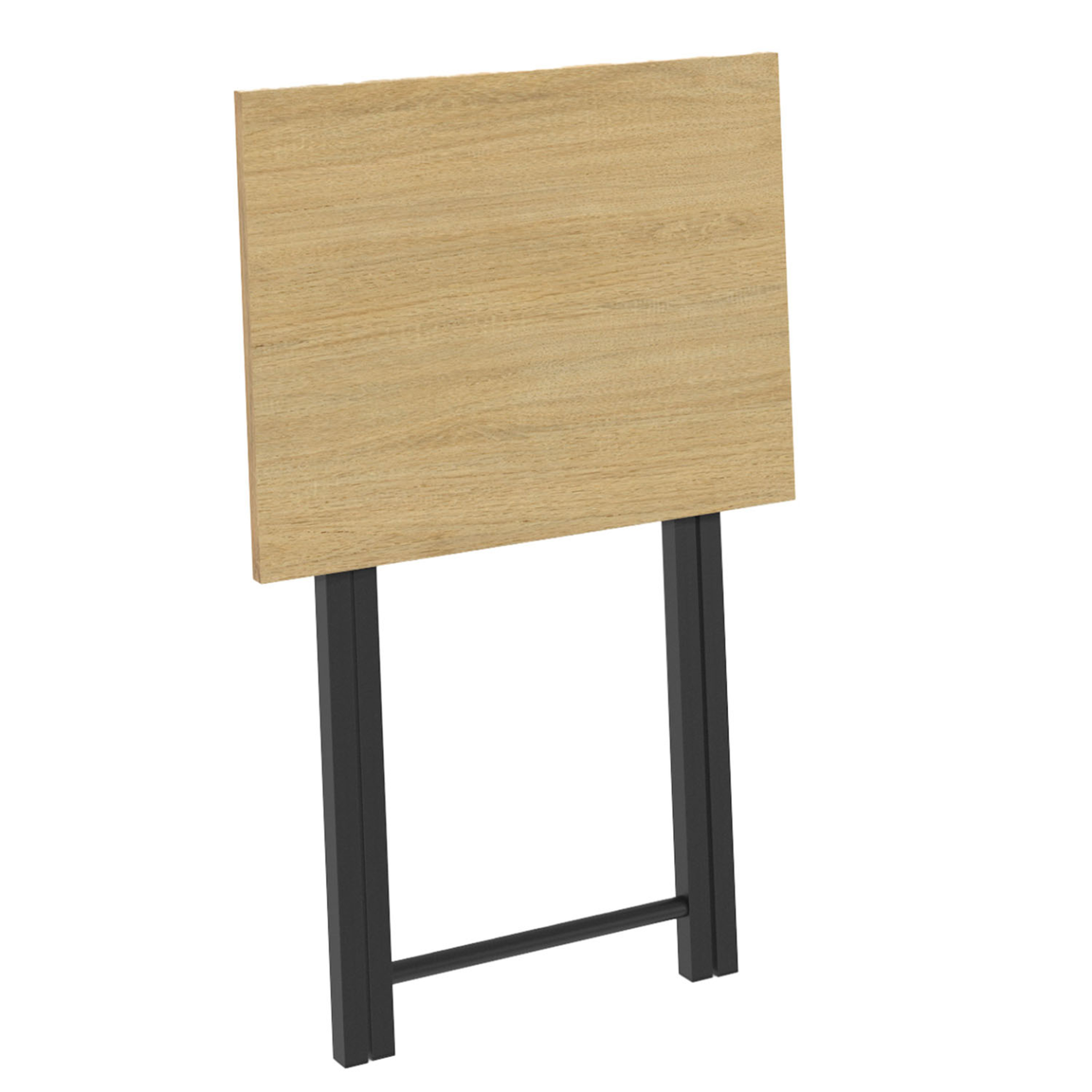Voir la diapositive 5 : ID MARKET Lot de 2 tables d'appoint pliantes detroit design industriel
