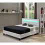 Voir la diapositive 2 : Habitat et Jardin Lit LED  Maria  - 140 x 190 cm - Blanc